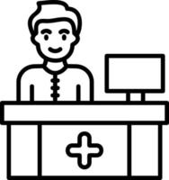 Receptionist Vector Icon