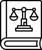 Justice Book Vector Icon