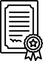 Certificate Vector Icon