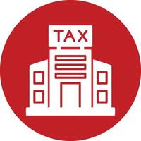 Tax Office Building Vector Icon