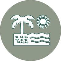 icono de vector de playa