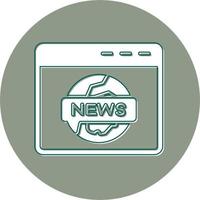 icono de vector de informe de noticias