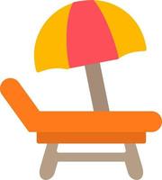 Beach Chair Vector Icon