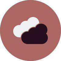 icono de vector de nube