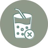 No jugos vector icono