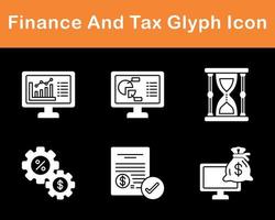 Finance And Tax Vector Icon Set