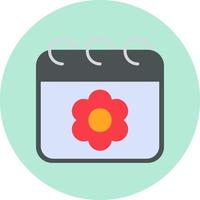 Sakura Date Vector Icon