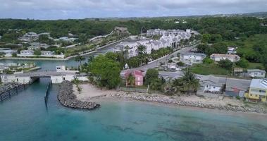 antenn se av hamn st. charles marina på de ö av barbados video