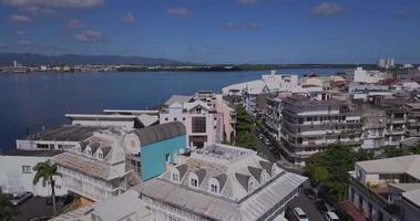 Aerial views of Pointe-a-Pitre, Guadeloupe Island video
