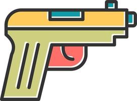 Pistol Gun Vector Icon