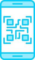 Smartphone Qr Code Vector Icon