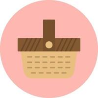 Picnic Basket Vector Icon