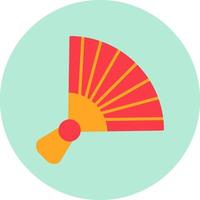 Chinese hand fan Vector Icon