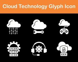 Cloud Technology Vector Icon Set