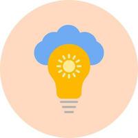 nube idea vector icono