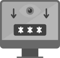 Computer Spyware Vector Icon