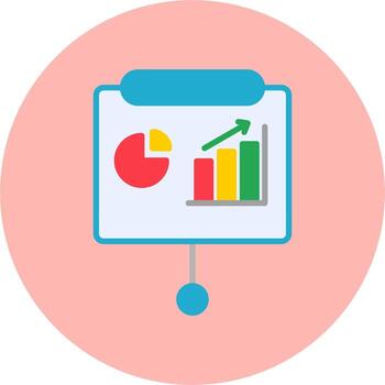 icono de vector de presentación