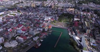 Aerial views of Pointe-a-Pitre, Guadeloupe Island video