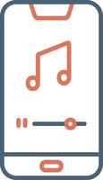 Mobile Music Player Vector Icon