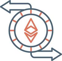 Ethereum Exchange Vector Icon