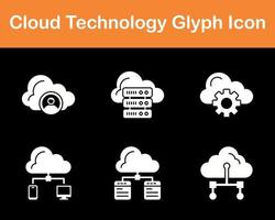 Cloud Technology Vector Icon Set