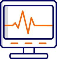 Ecg Reading Vector Icon