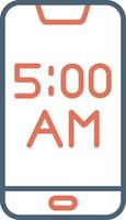 Smartphone Alarm Vector Icon