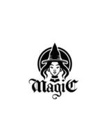 Masculine female magician cartoon image vector illustration design