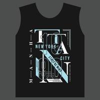 Manhattan nuevo York ciudad, gráfico tipografía vector, t camisa diseño, ilustración, bueno para casual estilo