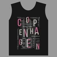 copenhagen denmark city abstract graphic typography vector t shirt print