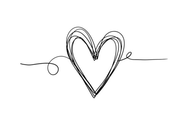 Tangled grungy round scribble hand drawn with thin line, divider shape. Isolated on white background. Vector illustration