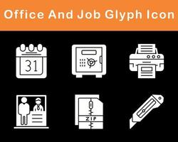 Work Office And Job Vector Icon Set