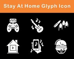 Stay At Home Vector Icon Set