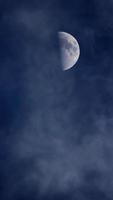 noche cielo y Luna video