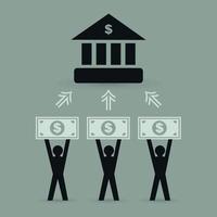 Abstraction on the topic of business vector