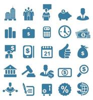 Set of icons for business. A vector illustration