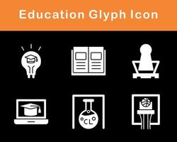 conjunto de iconos de vector de educación