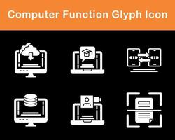 Computer Function Vector Icon Set