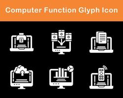 Computer Function Vector Icon Set