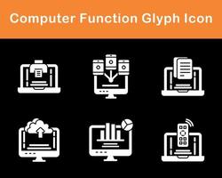 Computer Function Vector Icon Set