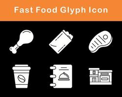 Fast Food Vector Icon Set