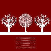 A set of trees. Vector illustration