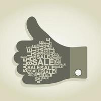 Abstraction on the topic of sale vector