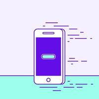 Phone in flat style. Vector illustration