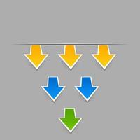 Collection of arrows for web design. A vector illustration