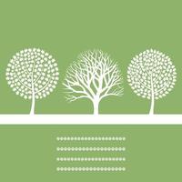 A set of trees. Vector illustration