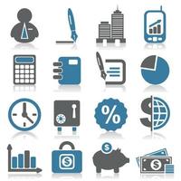 Set of icons for business. A vector illustration