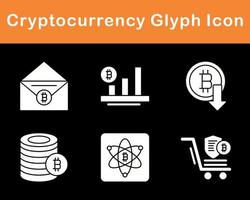 Bitcoin And Cryptocurrency Vector Icon Set