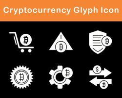 Bitcoin And Cryptocurrency Vector Icon Set