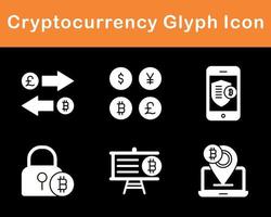 Bitcoin And Cryptocurrency Vector Icon Set